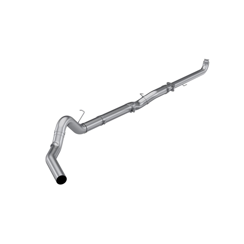 Aluminized Steel 5 Inch Downpipe Back Single Side Exit No Muffler 01-04 Silverado/Sierra 2500/3500 6.6L Duramax EC/CC MBRP S60210PLM