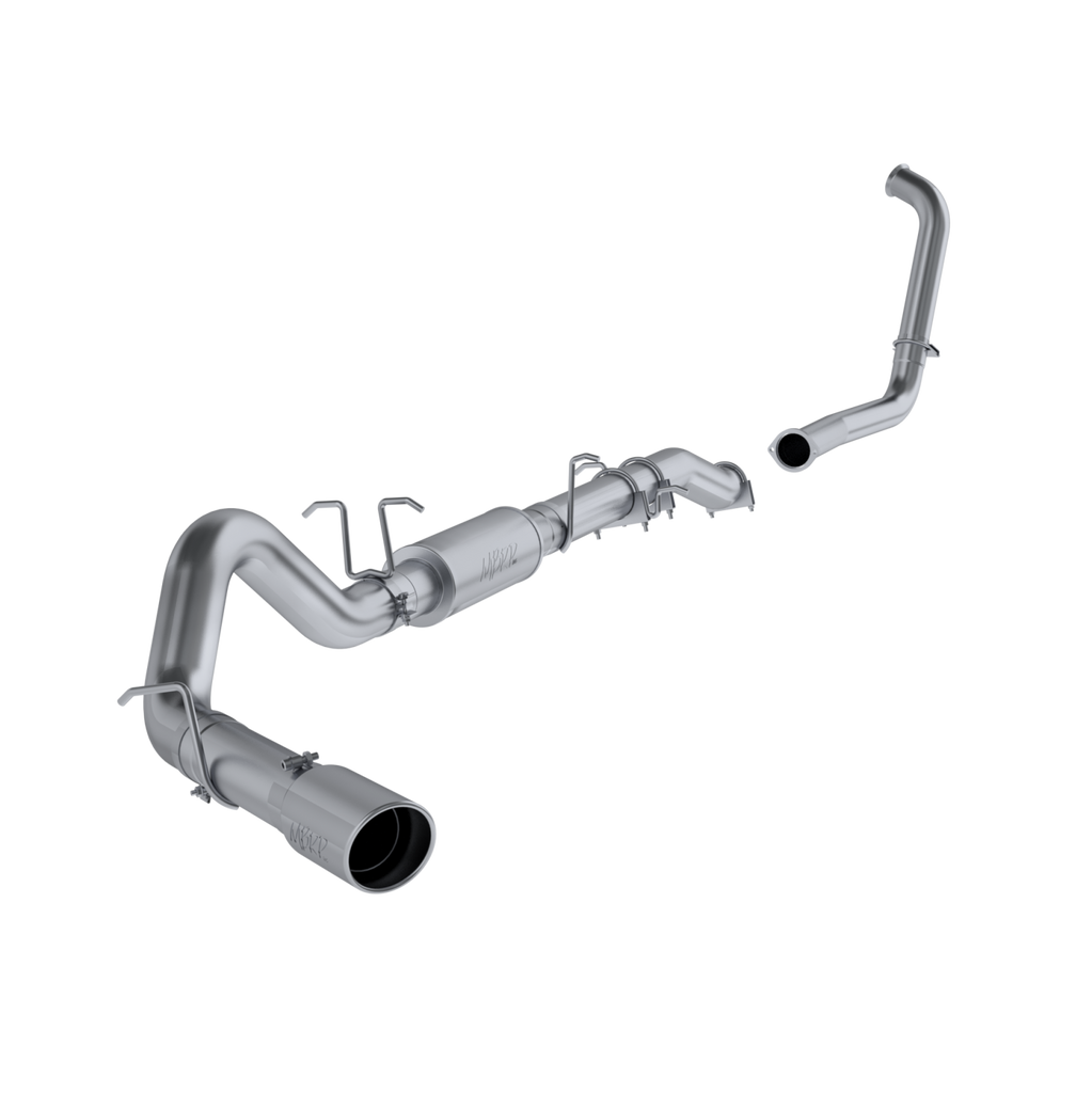 4 Inch Turbo Back Single Side Stock Cat Exit Aluminized Steel For 03-07 Ford F-250/350 6.0L Extended Cab/Crew Cab MBRP S6206AL