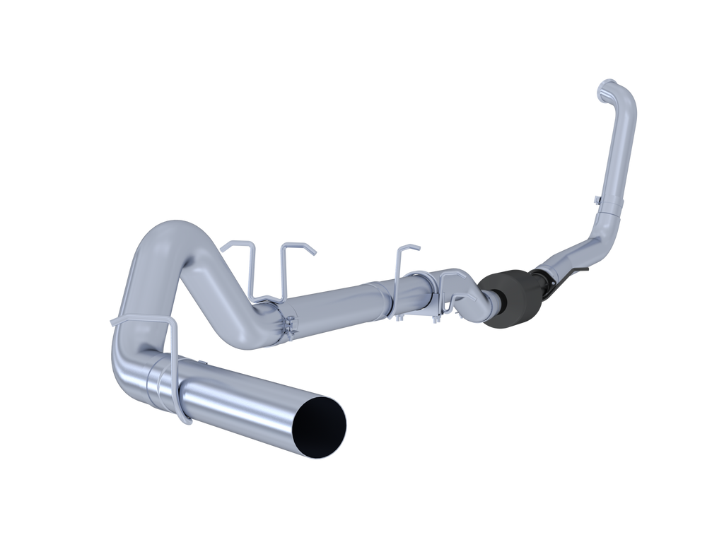 4 Turbo Back Single Side Exit No Muffler Inch For 03-07 Ford F-250/350 6.0L, Extended Cab/Crew Cab MBRP S6212PLM