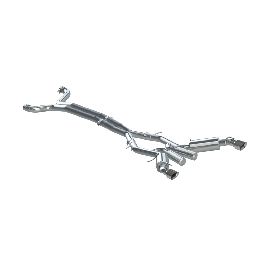 Chevrolet 3 Inch Dual Cat Back Exhaust System T409 Stainless Steel For 16-22 Chevrolet Camaro SS 6 Speed Coupe Only MBRP S7035409