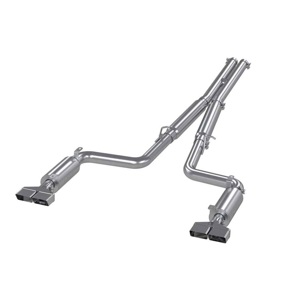 Cat Back Exhaust System Dual Split Rear T409 Stainless Steel For 09-14 Dodge Challenger RT 5.7L Hemi MBRP S7104409