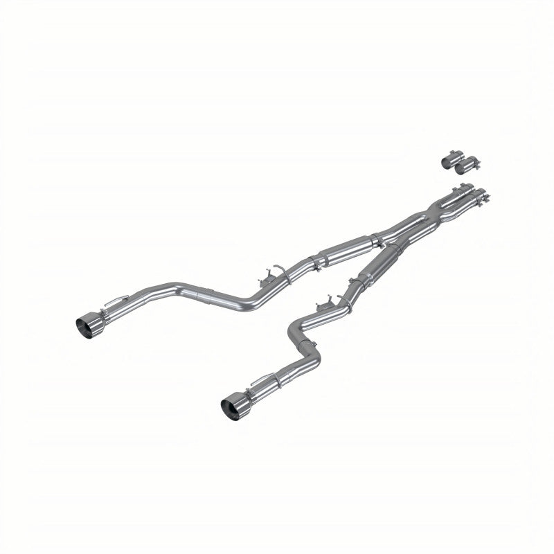 Aluminized Steel 3.0 Inch Cat-Back Dual Rear Street Profile with Dual Tips 15-23 Dodge Charger MBRP S7117AL