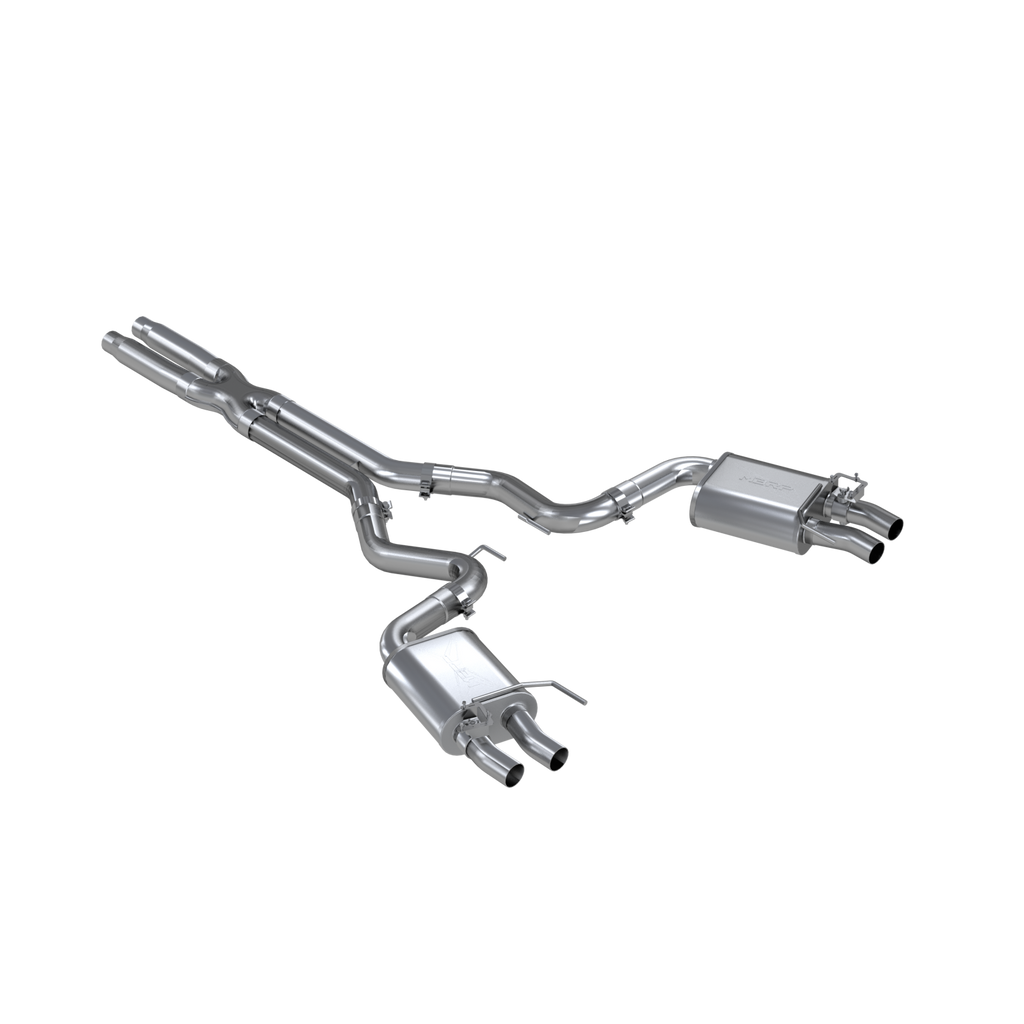 Mustang 3 Inch Cat Back Exhaust System Dual Quad Split Rear Exit For 16-20 Ford GT350/GT350R Pro Series MBRP S7201304