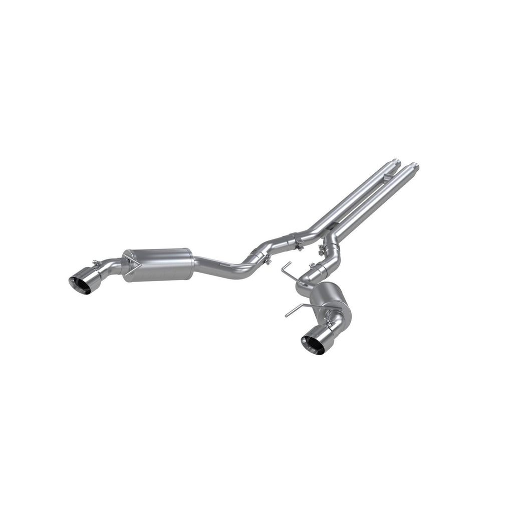 3 Inch Cat Back Exhaust System For 15-17 Ford Mustang GT 5.0 Coupe Dual Split Rear Street Version 4.5 Inch Tips T409 Stainless Steel MBRP S7277409