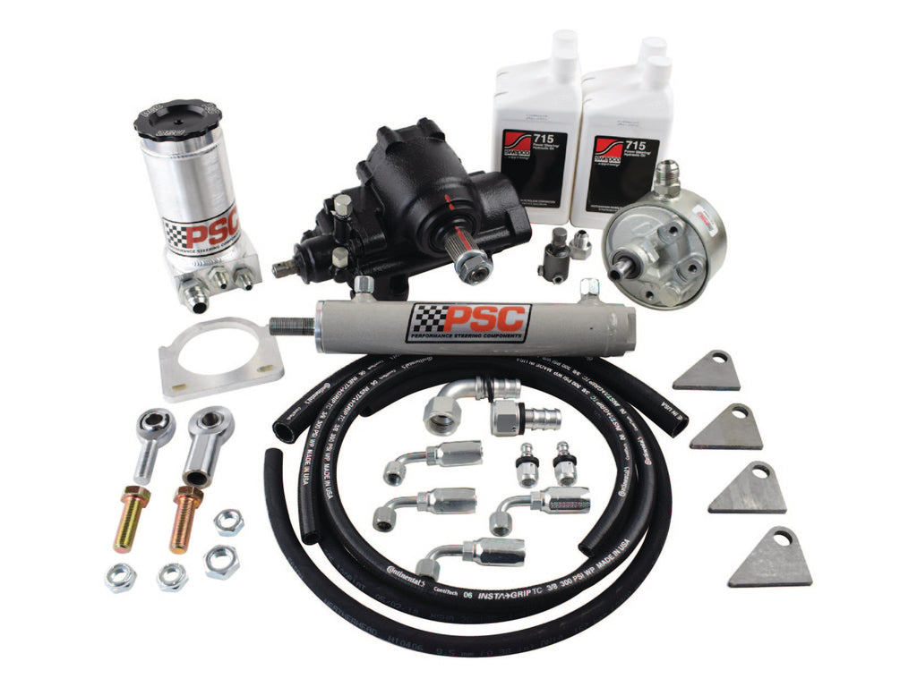 Cylinder Assist Steering Kit, 1988-1999.5 GM 4WD with Straight Axle Conversion PSC Performance Steering Components SK336