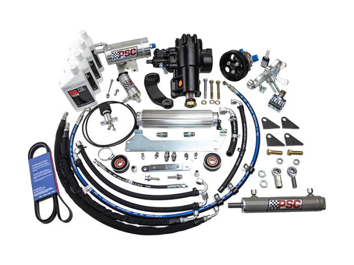 Cylinder Assist Steering Kit Weld On 8.0 AFM Axle 1.25 Tie Rod 18-Up Wrangler JL 2.0L Non-ETorque PSC Steering SK689R20JP1-8.0W-1.25