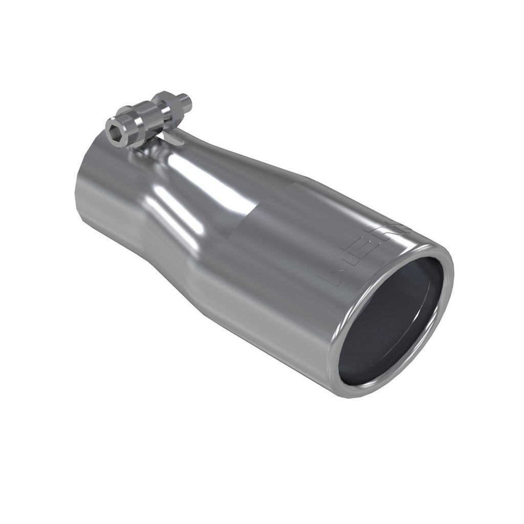 Exhaust Tip 3 3/4 Inch O.D. Oval 2.5 Inch Inlet 7 1/16 Inch Length T304 Stainless Steel MBRP T5116