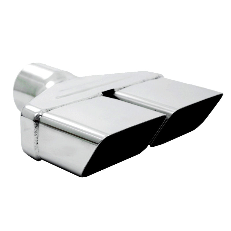 Exhaust Tip 8 x 2 1/2 Inch ID Rectangle 2 1/2 Inch O.D. Inlet 8 1/4 Inch Length T304 Stainless Steel MBRP T5118