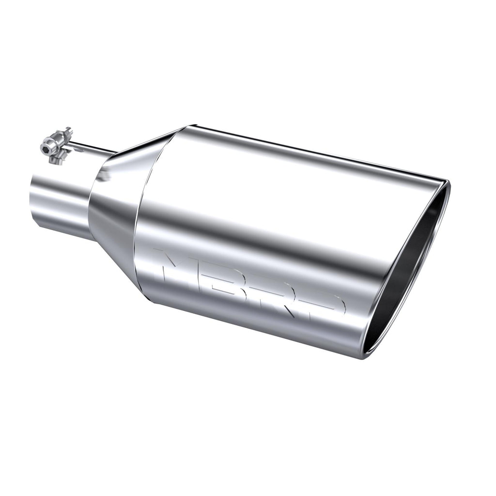 Exhaust Tip 8 Inch O.D. Rolled End 4 Inch Inlet 18 Inch Length T304 Stainless Steel MBRP T5128