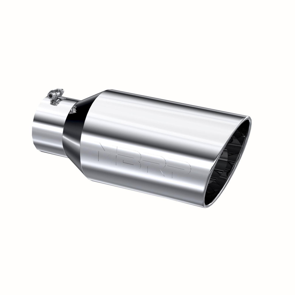 Exhaust Tip 8 Inch O.D. Rolled End 5 Inch Inlet 18 Inch Length T304 Stainless Steel MBRP T5129