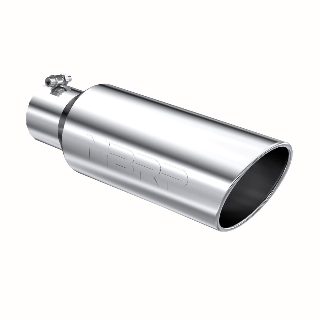 Exhaust Tip 6 Inch O.D. Rolled End 4 Inch Inlet 18 Inch Length T304 Stainless Steel MBRP T5130