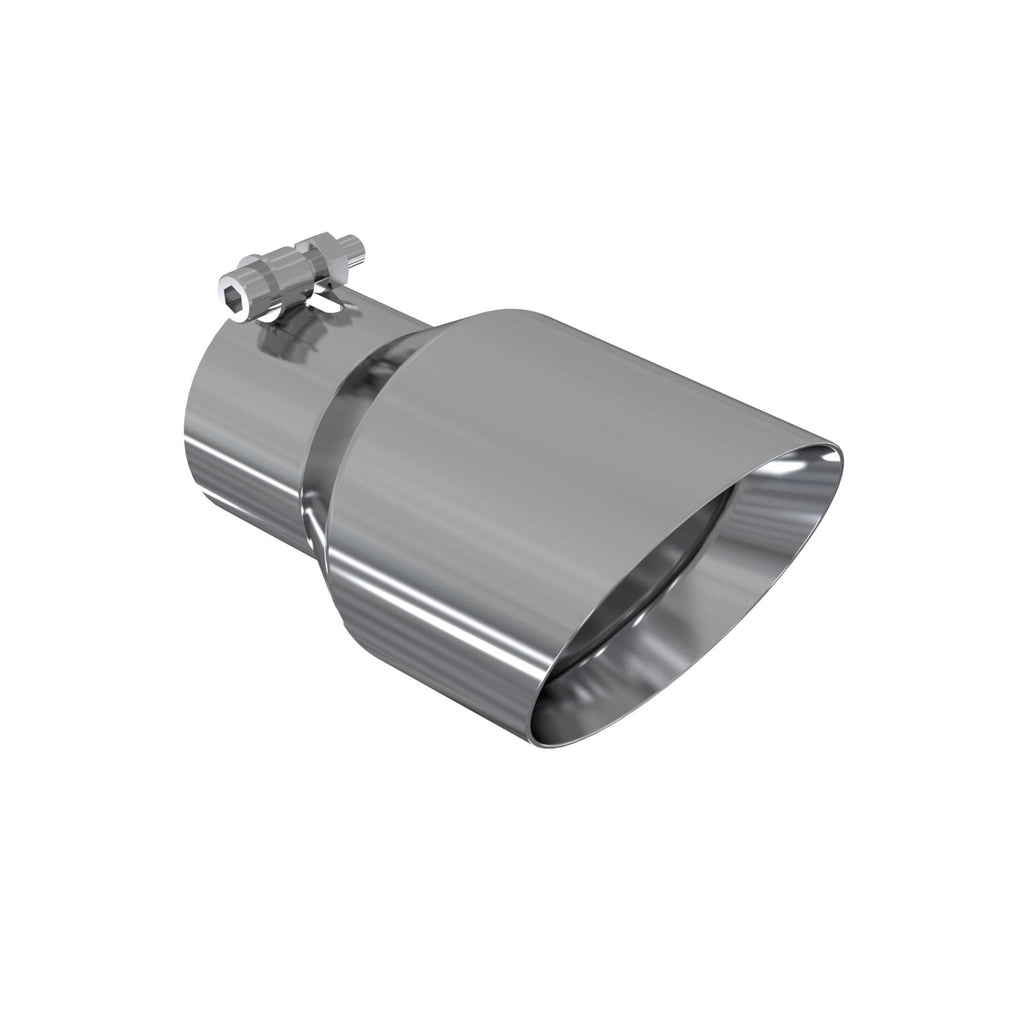 Exhaust Tip 4.5 Inch O.D. Dual Wall Angled 3 Inch Inlet 7.7 Inch Length T304 Stainless Steel MBRP T5151