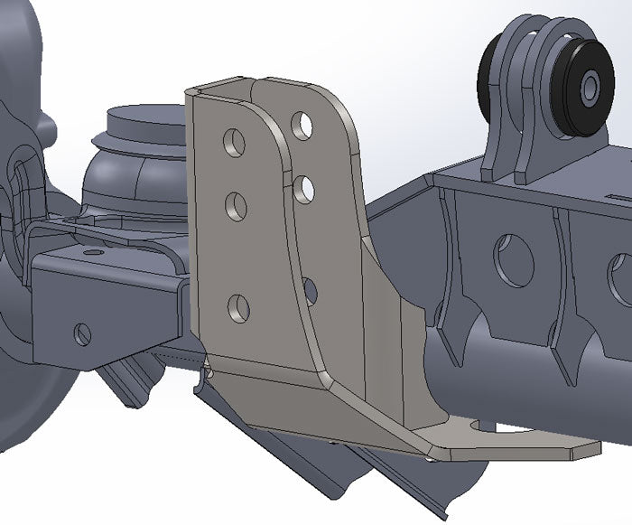 Raised Tracbar Bracket For TJ Front Axle Artec Industries TJ3013