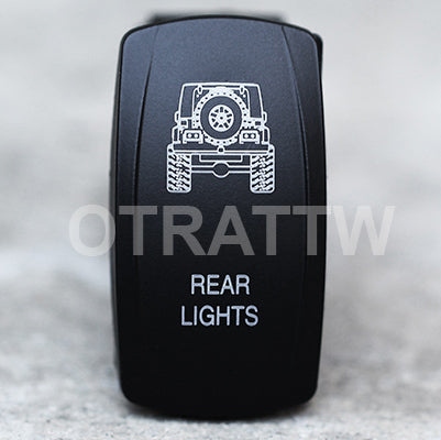 JK Rear Lights Rocker Switch sPOD VVPZCJK-5RL