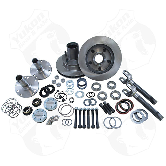 Spin Free Locking Hub Conversion Kit 2000-2001 Dodge For Dana 44 Yukon Gear & Axle YA WU-02