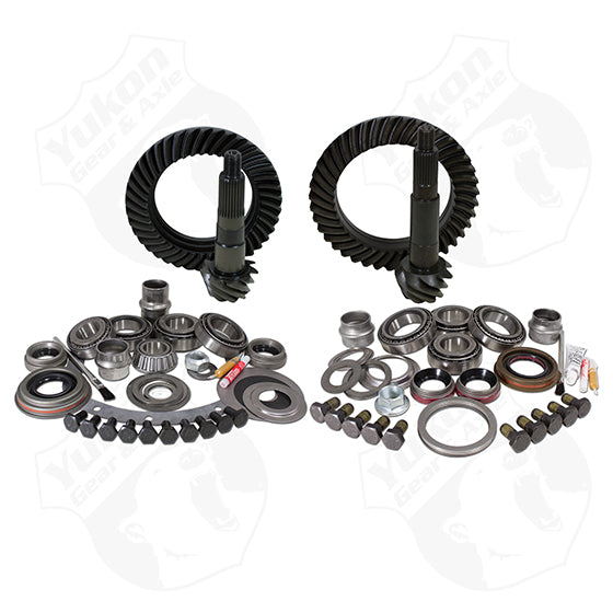 Yukon Gear And Install Kit Package For Jeep XJ With Dana 30 Front And Chrysler 8.25 Inch Rear 4.56 Ratio Yukon Gear & Axle YGK003