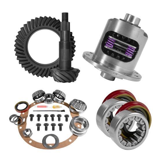 8.5 inch GM 3.73 Rear Ring and Pinion Install Kit 30 Spline Positraction Axle Bearings and Seals Yukon Gear & Axle YGK2002