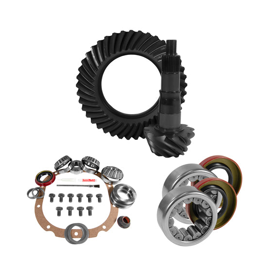 8.8 inch Ford 3.55 Rear Ring and Pinion Install Kit 2.99 inch OD Axle Bearings and Seals Yukon Gear & Axle YGK2055