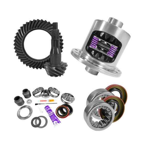 9.75 inch Ford 3.55 Rear Ring and Pinion Install Kit 34 Spline Positraction 2.99 inch Axle Bearing Yukon Gear & Axle YGK2097