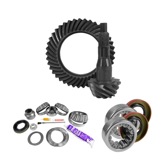 9.75 inch Ford 3.55 Rear Ring and Pinion Install Kit Axle Bearings and Seal Yukon Gear & Axle YGK2100