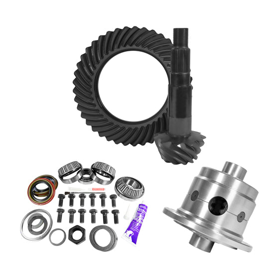 11.25 inch Dana 80 3.54 Rear Ring and Pinion Install Kit 35 Spline Positraction 4.375 inch BRG Yukon Gear & Axle YGK2178