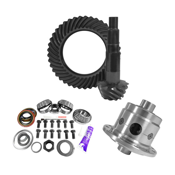 11.25 inch Dana 80 Thin 3.73 Rear Ring and Pinion Install Kit 35 Spline Positraction 4.375 inch Yukon Gear & Axle YGK2180