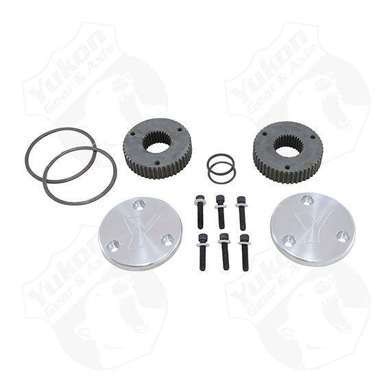 Yukon Hardcore Drive Flange Kit For Dana 44 30 Spline Outer Stubs Yukon Engraved Caps Yukon Gear & Axle YHC50001