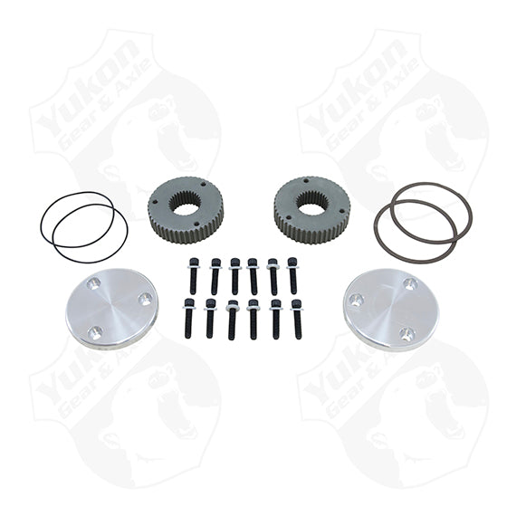 Yukon Hardcore Drive Flange Kit For Dana 44 30 Spline Outer Stubs Non-Engraved Caps Yukon Gear & Axle YHC50002