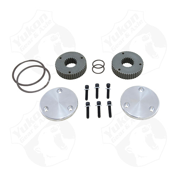 Yukon Hardcore Drive Flange Kit For Dana 44 19 Spline Outer Stubs Non-Engraved Caps Yukon Gear & Axle YHC50008