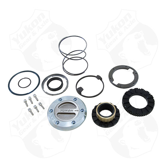 Yukon Hardcore Locking Hub Set For 00-08 Dodge 1-Ton Front With Spin Free Kit 1 Side Only Yukon Gear & Axle YHC71009