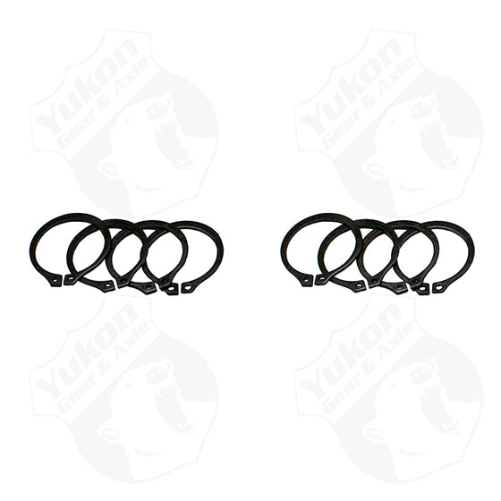 4 Full Circle Snap Rings Fit 297X U-Joint With Aftermarket Axle Yukon Gear & Axle YP SJ-297X-501