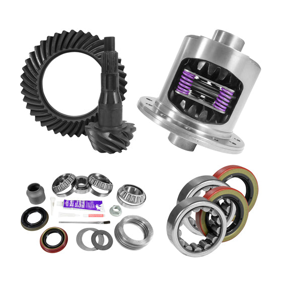 9.75 inch Ford 3.55 Rear Ring and Pinion Install Kit 34 Spline Positraction 2.53 inch OD Axle Bearings USA Standard ZGK2091