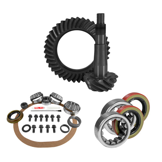 8.25 inch CHY 3.07 Rear Ring and Pinion Install Kit 1.618 inch ID Axle Bearings and Seals USA Standard ZGK2185