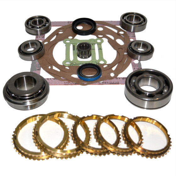 R5M21/KM132/KM145 Transmission Bearing/Seal Kit w/Synchro Rings 90-96 Mitsubishi Mighty Max/87-89 Raider/87-93 Ram 50 5-Speed Manual Trans USA Standard Gear ZMBK189WS