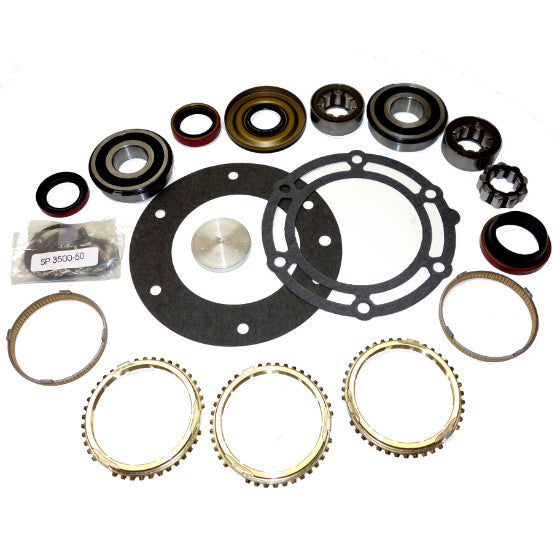 Getrag-5 Speed Transmission Bearing/Seal Kit w/Synchro Rings 1988-91 Chevrolet/GMC C1500/C2500 K1500/K2500 S10/S15 Blazer/Jimmy 5-Speed Manual Trans 0.9 Inch Output Bearings USA Standard Gear ZMBK235AWS