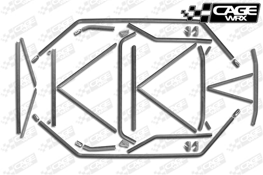 CageWrx "BAJA SPEC" Cage Kit RZR XP4 1000 / XP4 Turbo (2014-2018) - Skinny Pedal Racing