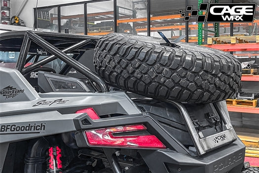 CageWrx RZR Pro XP / Pro R / Turbo R Spare Tire Carrier - Skinny Pedal Racing
