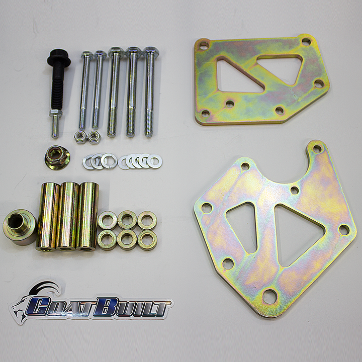 Goatbuilt GM LS Driver Side CBR/TC Pump Bracket - Skinny Pedal Racing