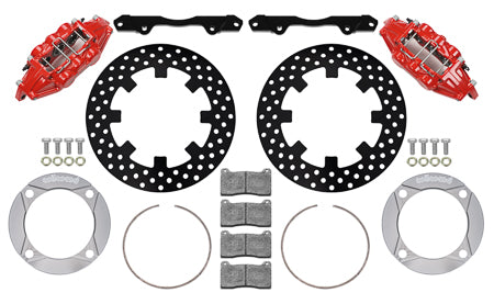 Wilwood UTV6 Front Red Drilled Brake Kit Pro XP - Skinny Pedal Racing