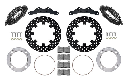 Wilwood UTV6 Rear Black Drilled Brake Kit XP 1000 and RS1 - Skinny Pedal Racing