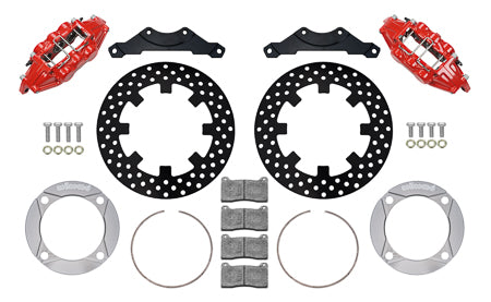 Wilwood UTV6 Rear Red Drilled Brake Kit XP 1000 and RS1 - Skinny Pedal Racing