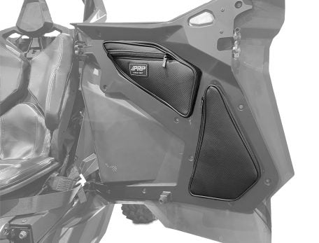 PRP Rear Door Bags With Knee Pads For Polaris RZR PRO XP, PRO XP4, PRO R, TURBO R (PAIR) - Skinny Pedal Racing