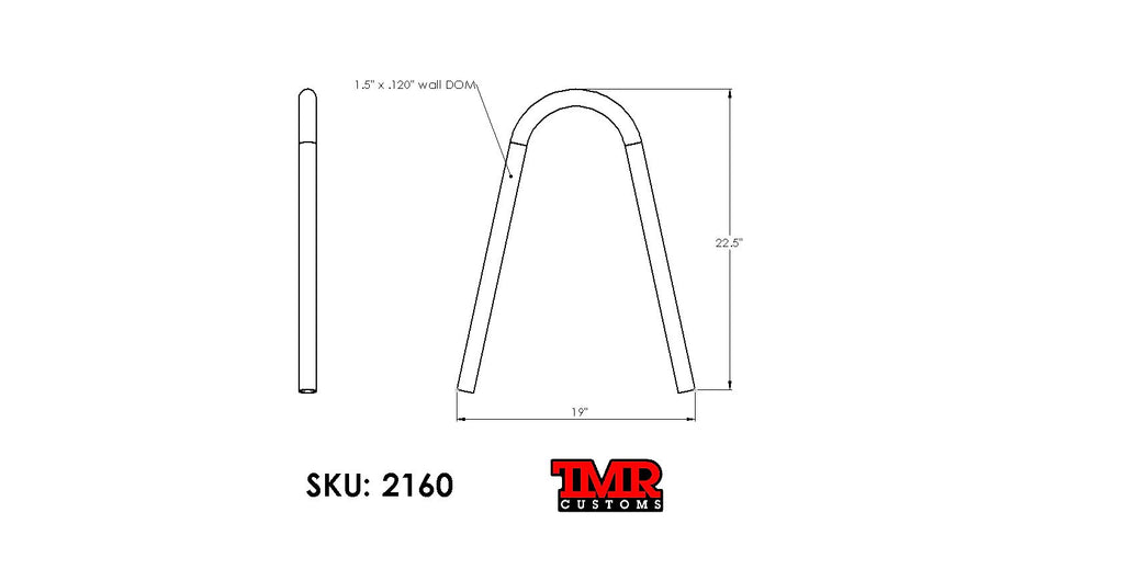 TMR 1.5" Universal Shock Hoop Kit - EXTENDED HEIGHT - Skinny Pedal Racing