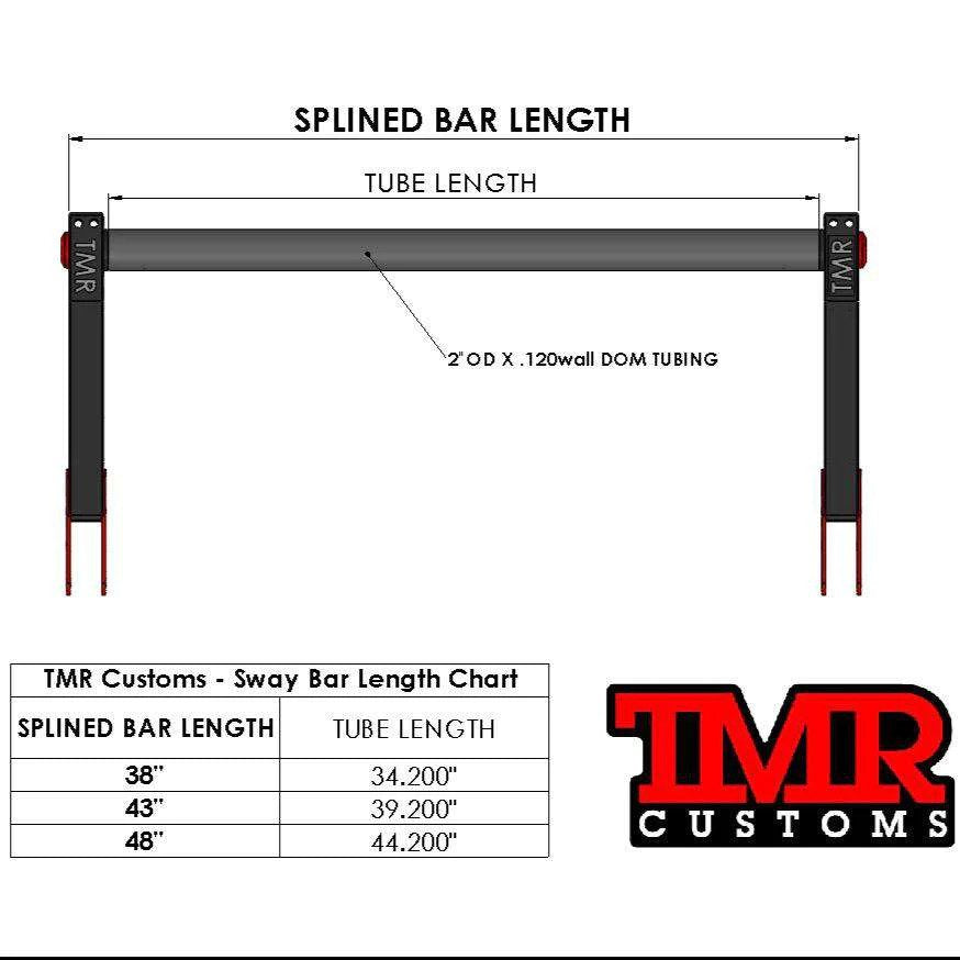 TMR 38" Sway Bar Kit - Skinny Pedal Racing