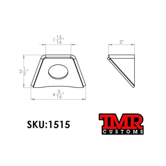 TMR Tube Mounting Foot - Skinny Pedal Racing